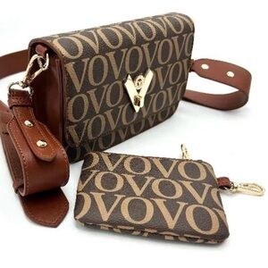 Valentino Orlandi Crossbody w/Cardholder Brown